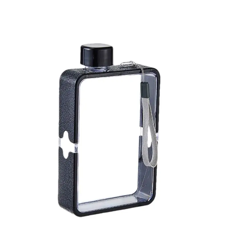

Portable Flat Water Bottle Book Shaped Water Bottle Portable Leak/Drop Proof Flat Bottle Designed To Fit In Your Bag For Travel