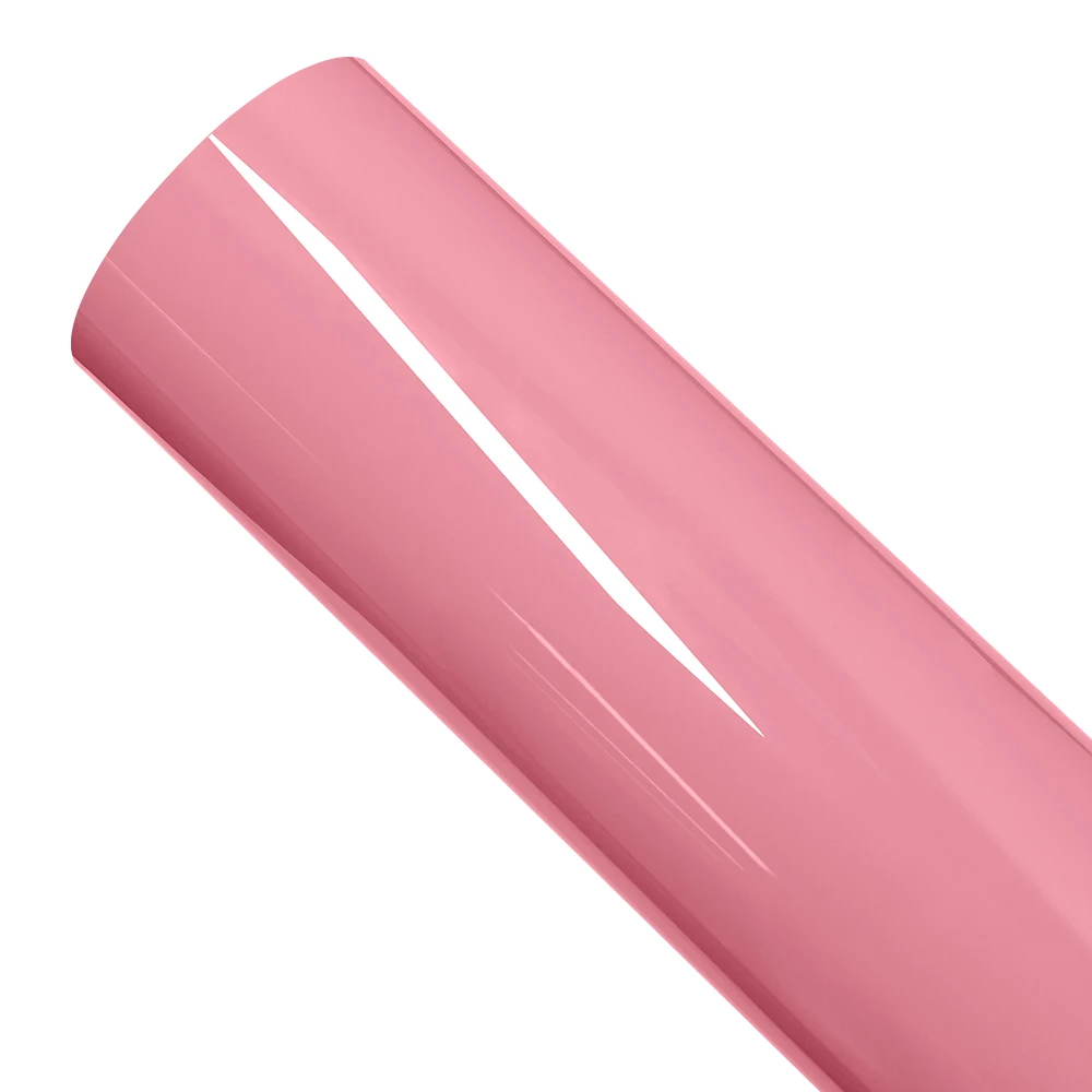 ฟิล์มไวนิลหุ้มรถยนต์สีชมพูคริสตัล PET สติ๊กเกอร์ติดรถยนต์แบบไม่มีฟองอากาศ ฟิล์มตกแต่งภายในและภายนอกรถยนต์ อุปกรณ์ตกแต่งรถยนต์