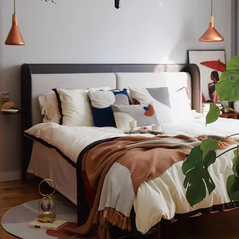 Headboards Modern Bed Safe Bedroom Castle Wooden Storage Sleeping Bed Double Design Letto Matrimoniale Lounge Suite Furniture