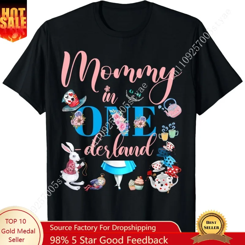 

Alice in ONEderland Family Mommy of The Birthday Girl T-Shirt
