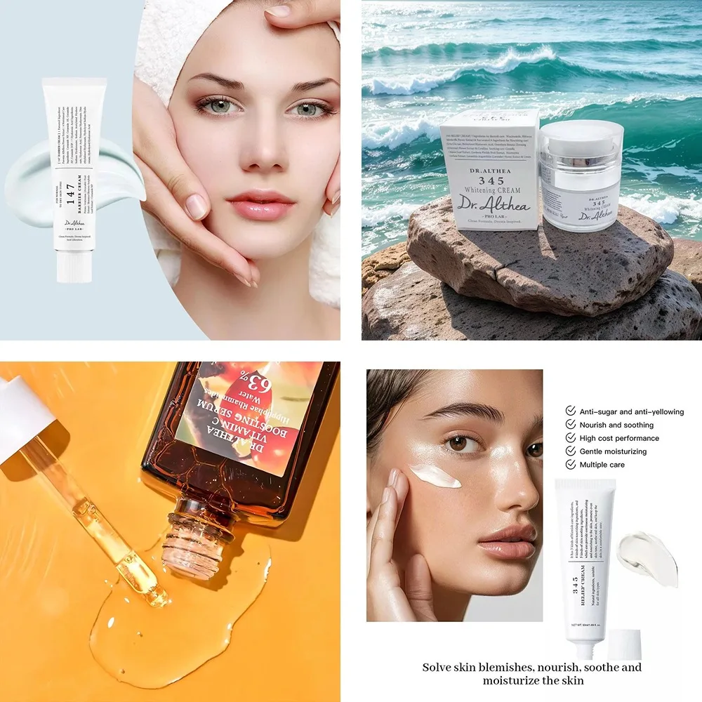 كريم دكتور ألتيا 345 المضاد للأكسدة المغذي والترطيب والمهدئ وإزالة حب الشباب وإصلاح حاجز الجلد والعناية بالبشرة الكورية