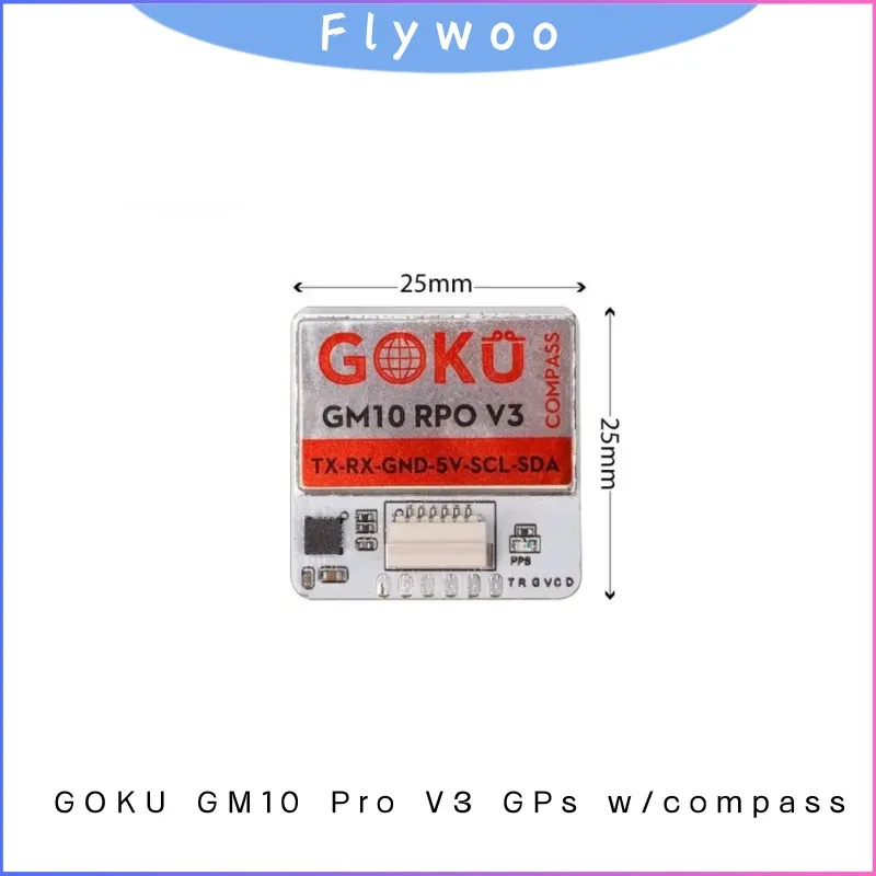 

Штаб контроллера полета Flywoo GOKU GM10 Pro V3 с GPS и магнитом для 2S FPV Whoop Drone Racing Freestyle