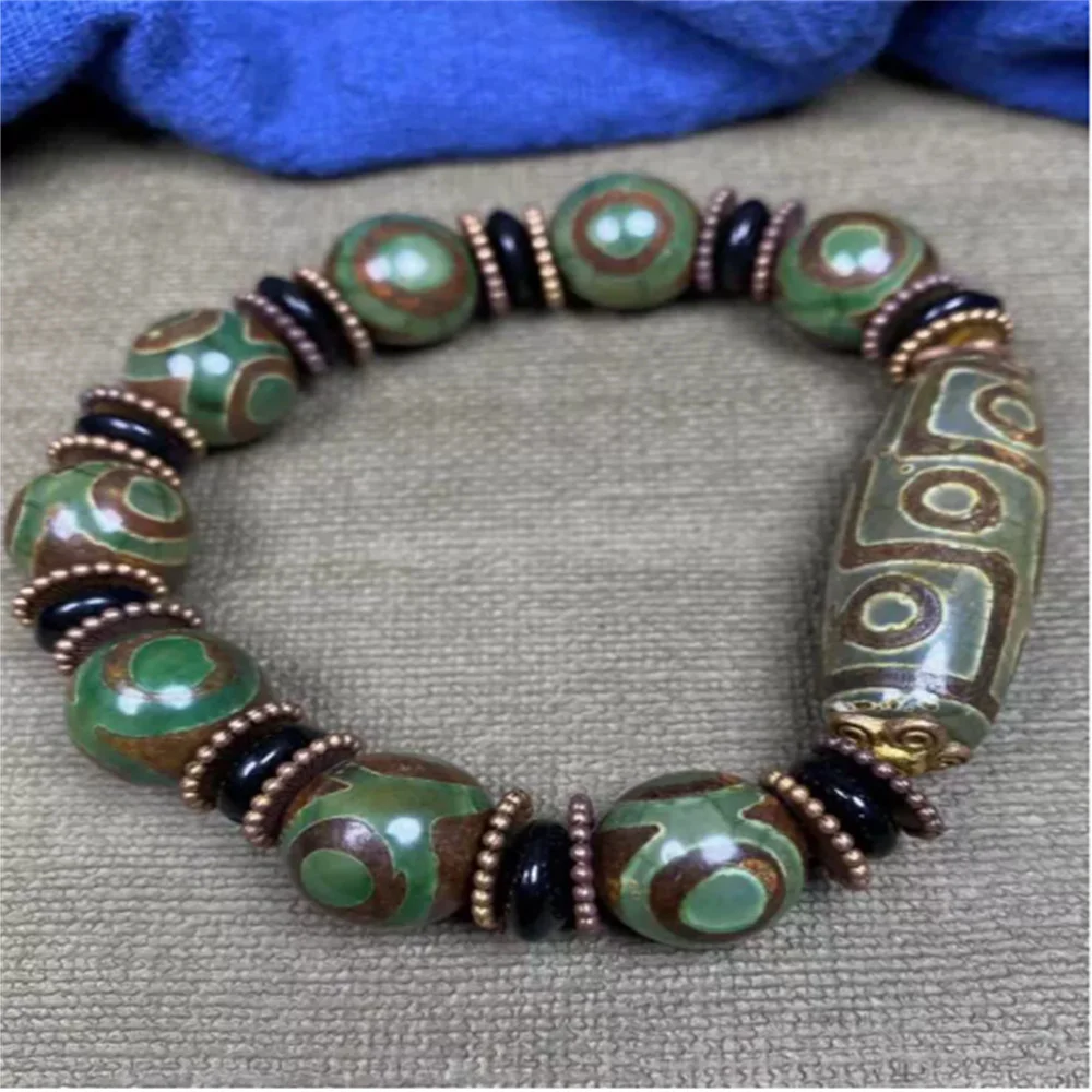 

Carnelian Three-Eye Heaven Pearl Bracelet Men's Heaven Pearl Carnelian Beads
