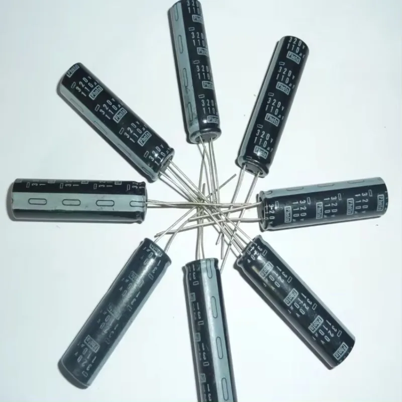 

Алюминиевый электролитический конденсатор Nippon Chemi-Con NCC, 110 мкФ, 320 в, 10x40 мм, в, мкФ, конденсатор PH