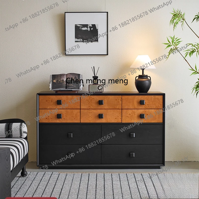 

Retro chest, living room against the wall, next to the sofa, floor-to-ceiling antique bedroom, bedside storage cabinet