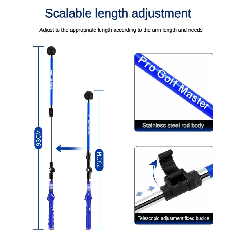 PGM Golf swing trainer Folding Correction Practitioner Adjustable Length Angle Beginner Available with Left Right Hands HGB023