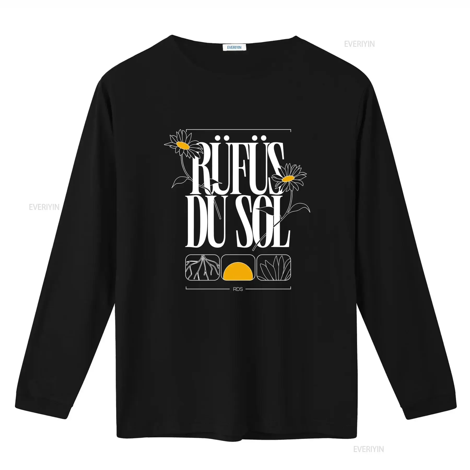Rufus Du Sol Merch Happy Days T Shirt with Daisy Print Blue Size S 2345XL OM665 vintage Washed Casual Stretched Versatile