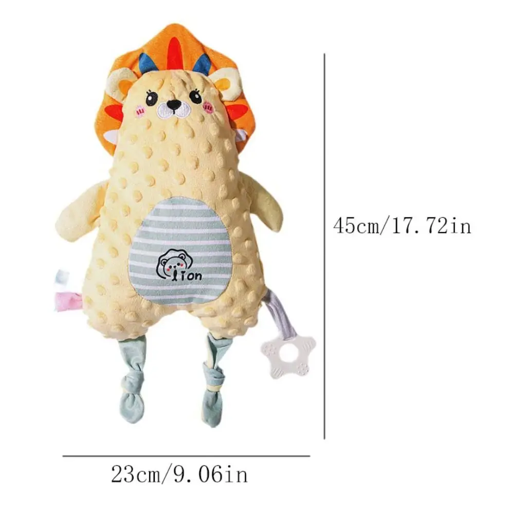 PP algodão leão animal brinquedos de pelúcia leão coelho dinossauro apaziguar toalha brinquedos calmantes pelúcia recheado ins bebês consolador brinquedo