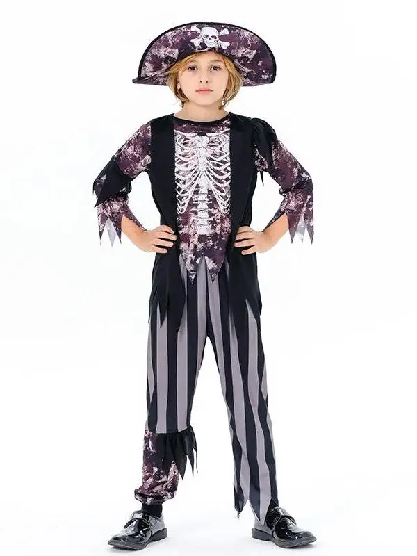 

Halloween Children's Pirate Cosplay Performance Costume Ethnic Stage Wear Traditional Outfit for Kids Chinese Manufacturer