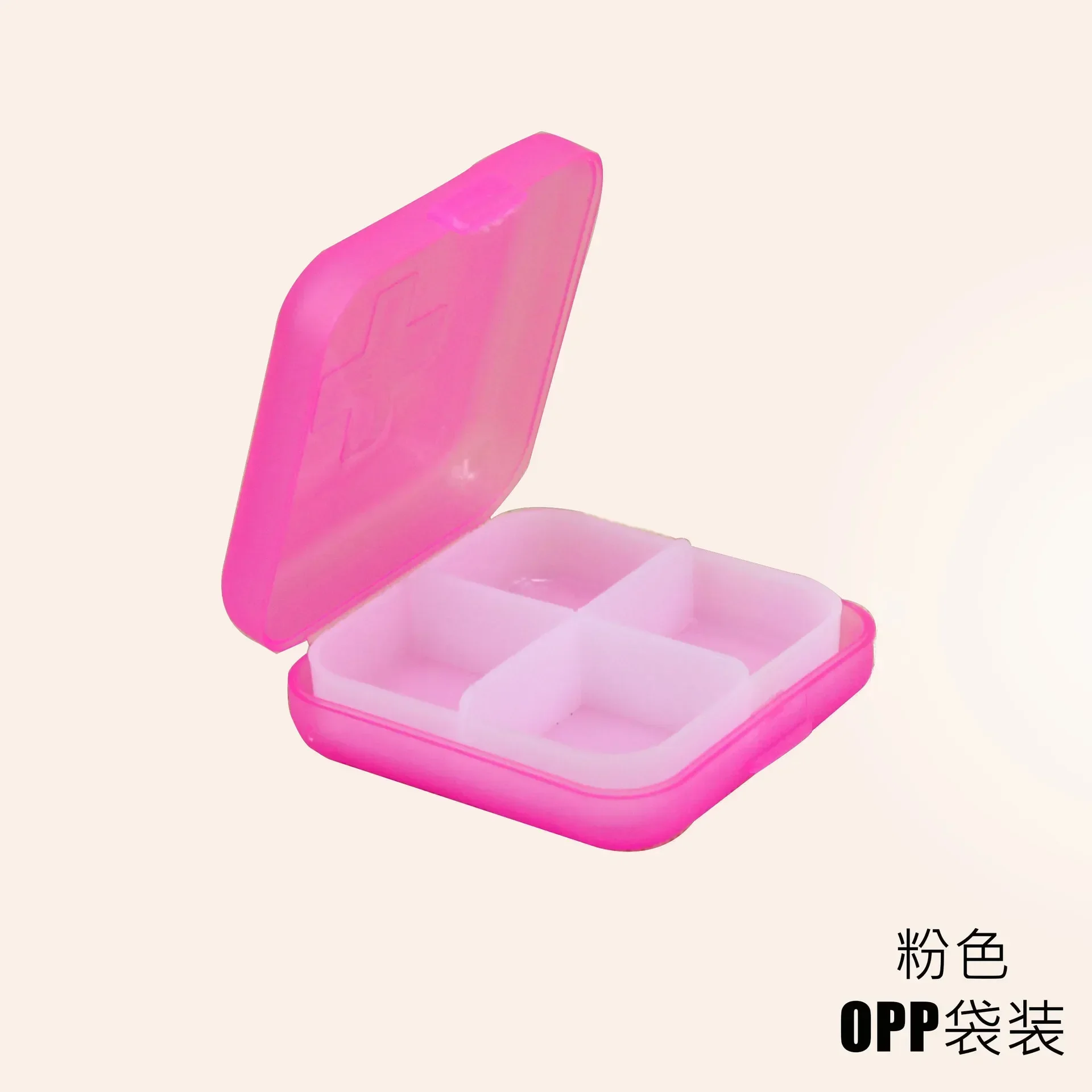 4 Grids Pill Box Organizer Container for Tablets Travel Small Tablet Box Wheat Straw Medicine Container Organizer Boxes