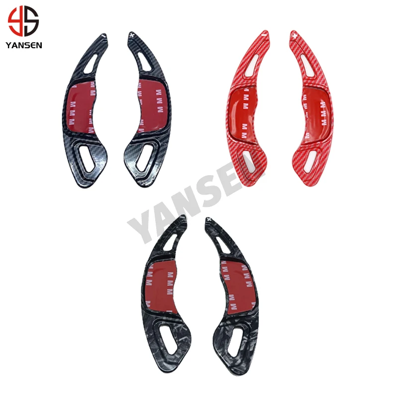 Carbon Fiber Car Steering Wheel Shift Paddle Extension For Volkswagen VW golf 7 Golf GTI Performance Decals