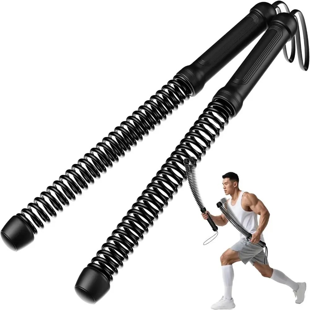 

Soft Rubber Ropeless Rope Non Slip Handle Strong Rebound Inertia Strength Trainer Full Body Training Heavy Duty Training Rope