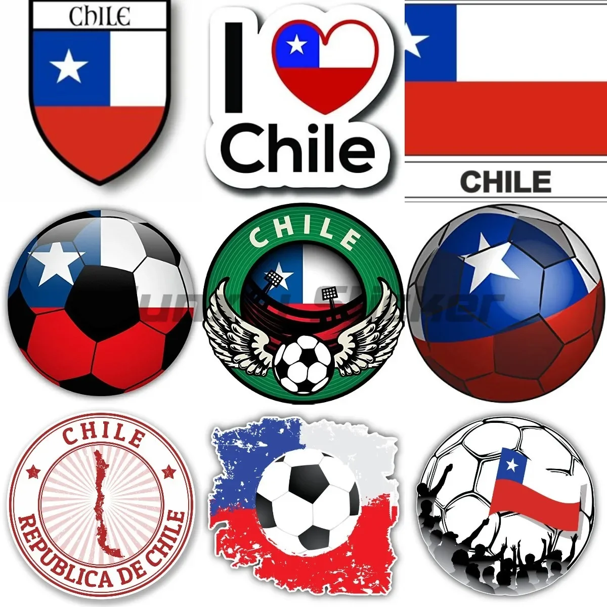 

Chile Chilean National Flag Map National Badge Motorcycle Bicycle Scooter Kayak Car Stickers Vinyl Waterproof Decal Decoration