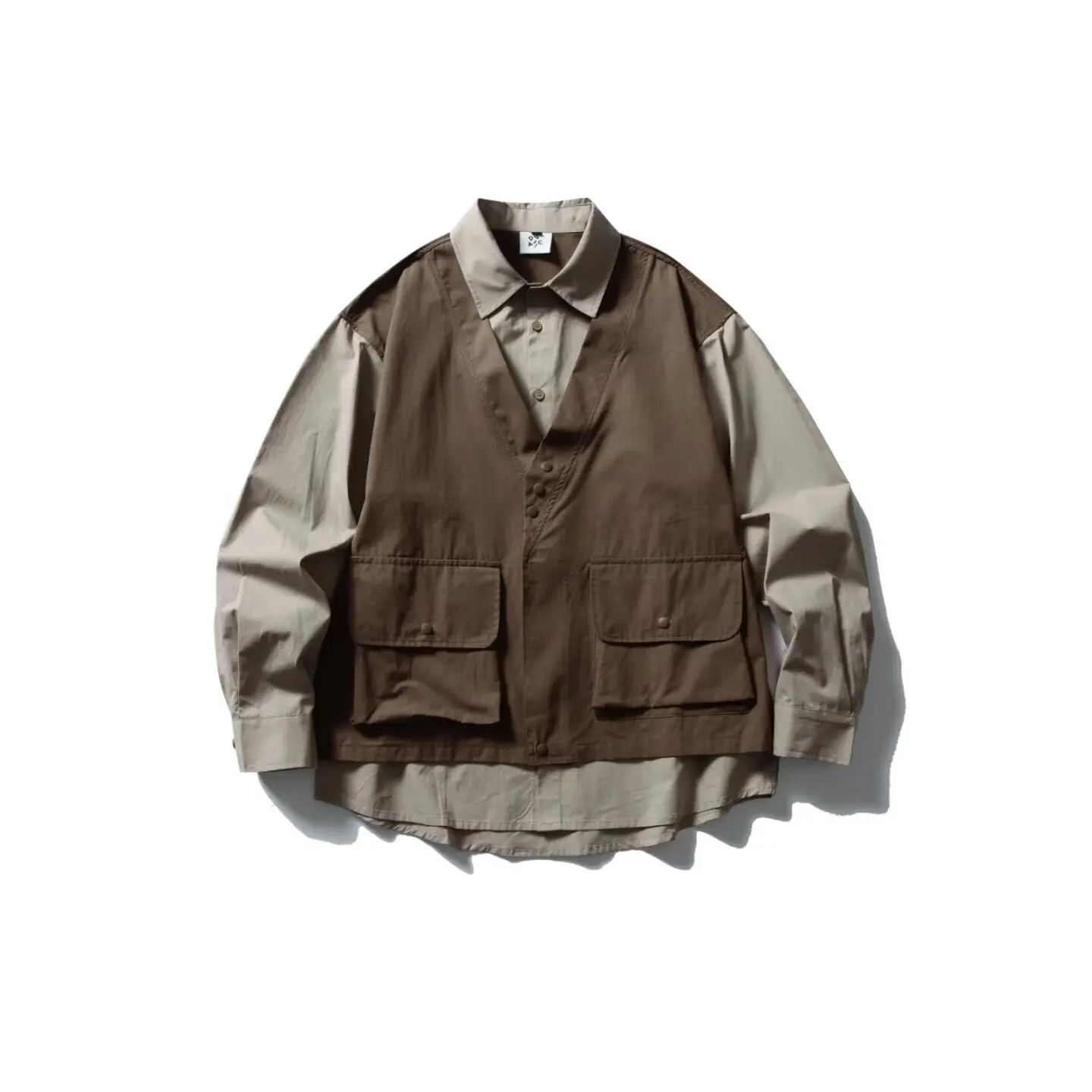 

Высококачественная рубашка с длинным рукавом из полиэфирного волокна с эффектом хлопка, свободного кроя, в повседневном стиле, для молодежи, модная, универсальная, трендовая.