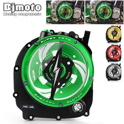 CNC Engine Racing Clear Clutch Cover For Kawasaki Z900RS ZR900 Z900 2017 2018 2019 2020 2021 2022 2023 2024 2025 2026