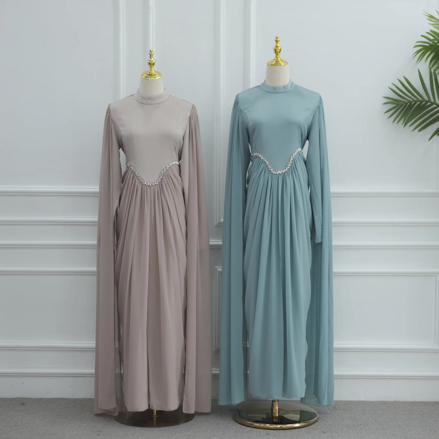 

Элегантные абайи с бриллиантами для женщин: вечернее платье для мусульманок, дубайский кафтан, джеллаба, роба для Рамадана