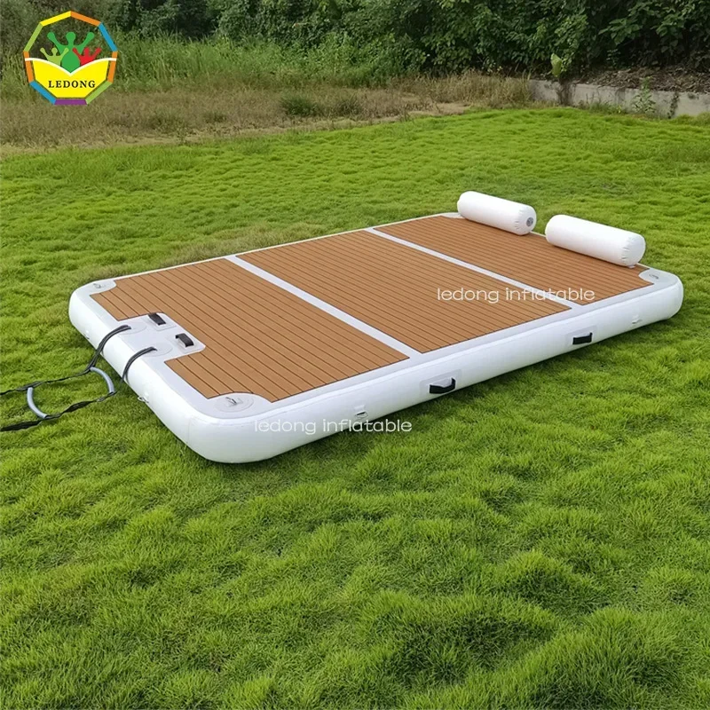 

2026Хорошее качество надувная яхта плавающая водная платформа понтонная док-станция для рыбалки йога плавание с заводской ценой