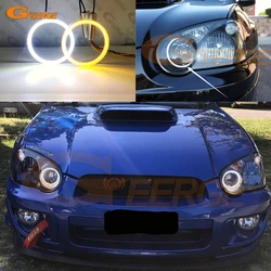 For Subaru Impreza WRX STI 2003 2004 2005 Ultra Bright A/W Switchback Day Light Turn Signal SMD LED Angel Eyes Halo Rings