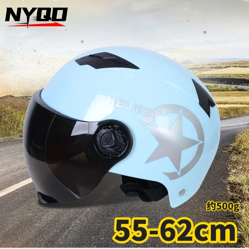 

Retro Motorcycle Half Helmet for Men Women Thicken 3/4 Scooter Helmet, All Seasons Universal