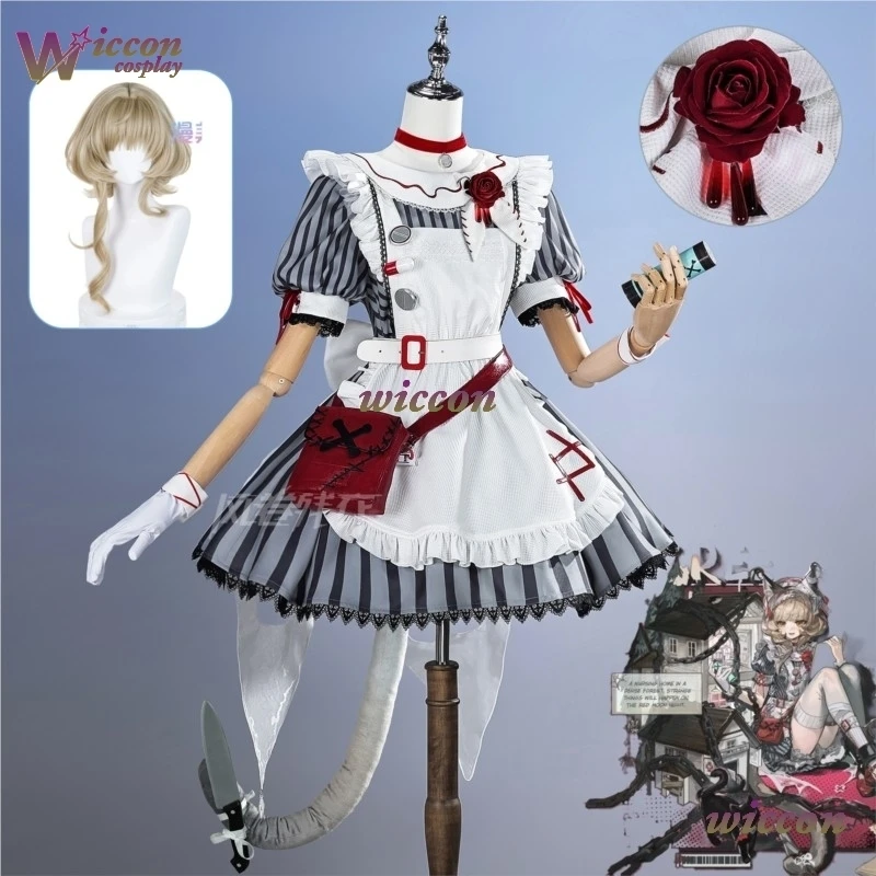 CosC Game Arknights Haze Cosplay Nurse Uniform Maid Dress