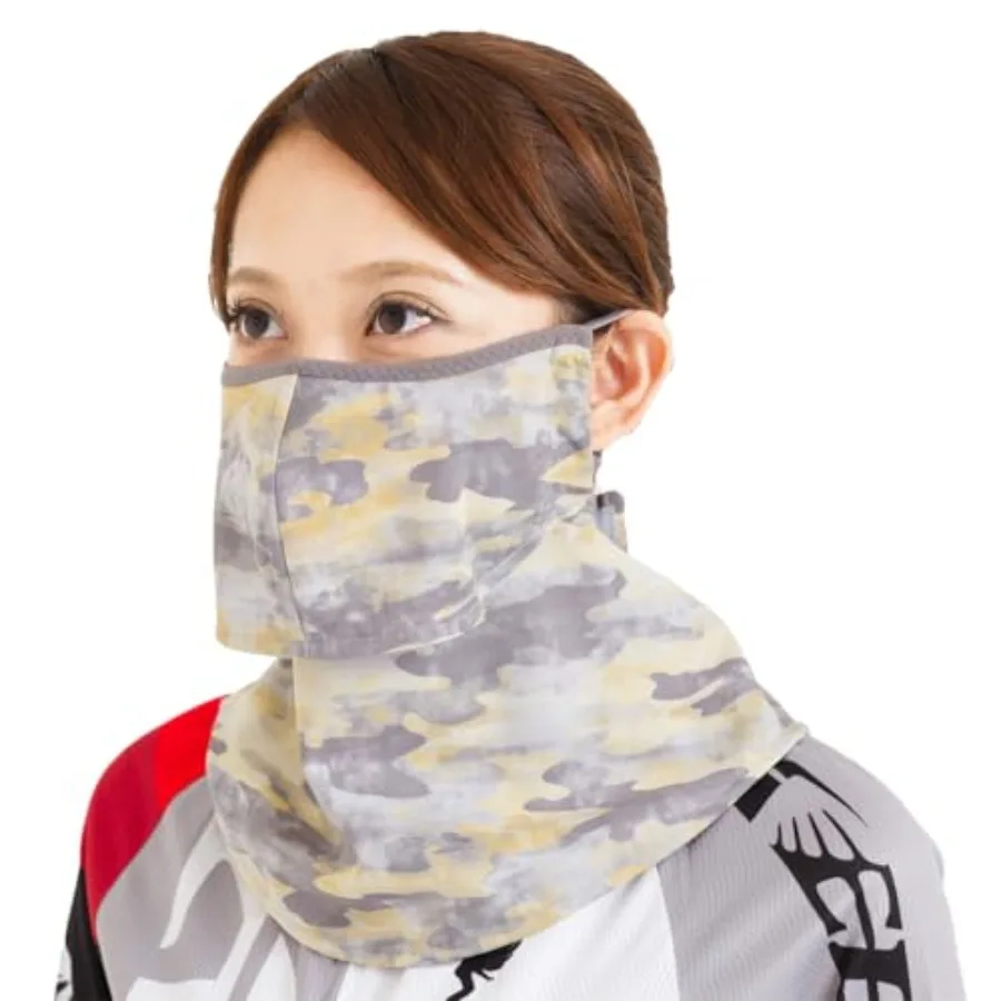 

YAKeNU UV CUT MASK Fabric Face Cover for Outdoor Breathable Neckwear Yake-nu Fit