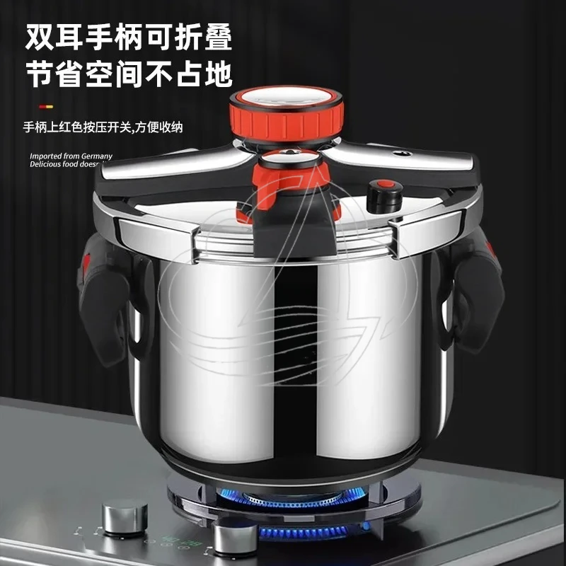 8L 316 Stainless Steel Pressure Cooker 100Kpa Universal for All Cooking Stoves