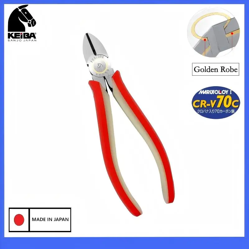 KEIBA FCI-206 6in Diagonal Cutters JIS Glow In The Dark Handle Multi Purpose Electrician Cutting Tools