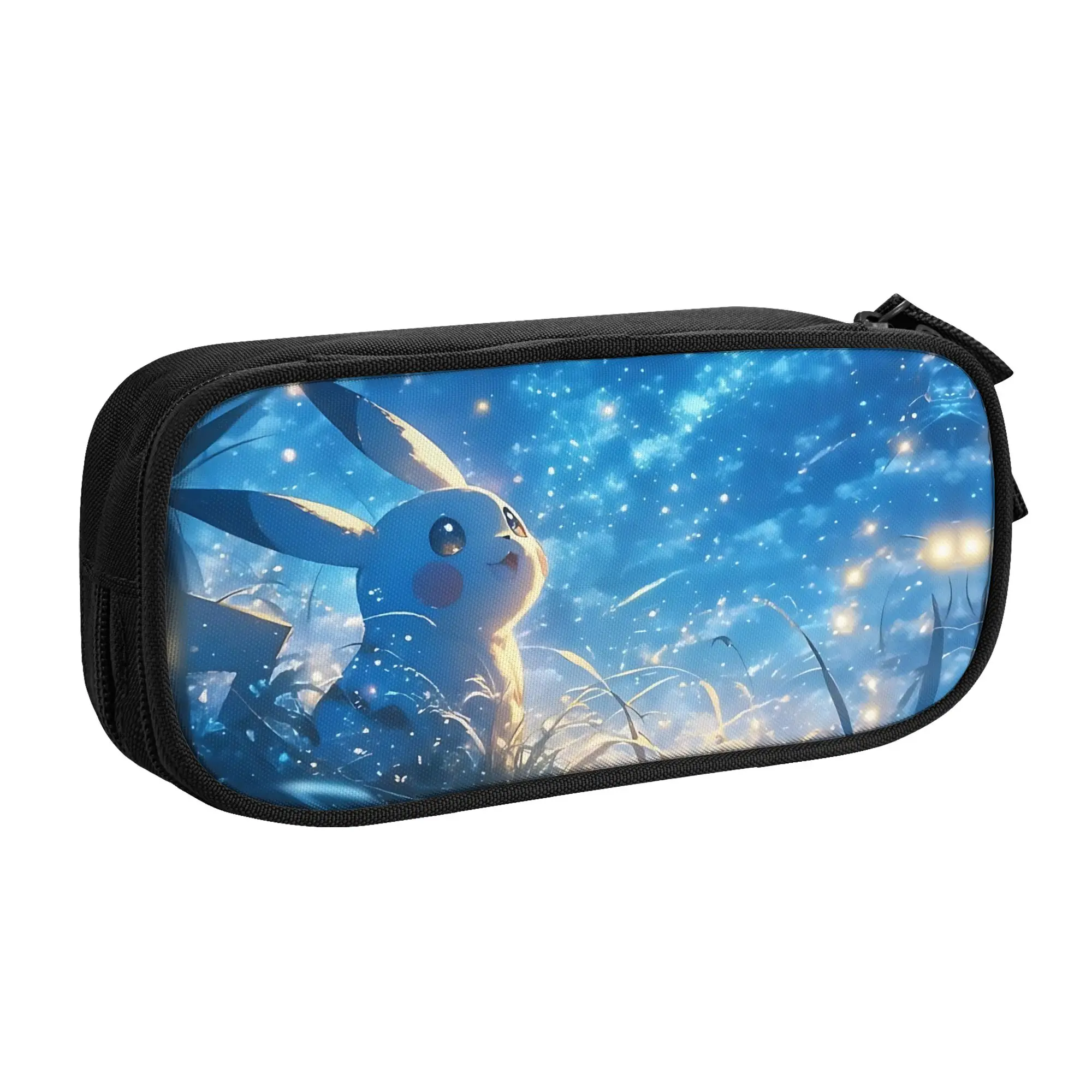 Large Capacity Bags for Child Cartoon Pikachus Starry Underwater Pattern Pokemon Theme Handheld Study Bag for Boys Gilrs Kids