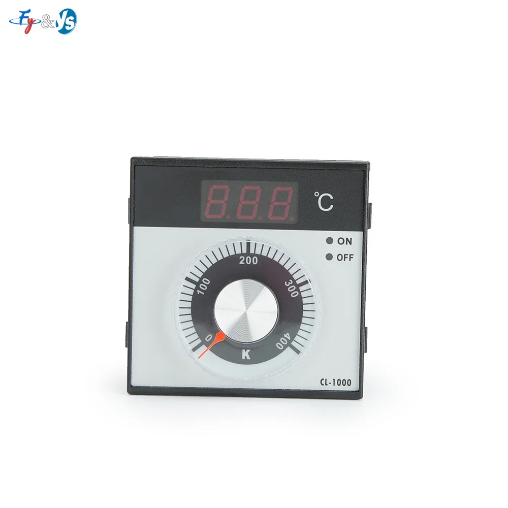 CL-1000 Digital Temperature Controller 0-400℃ Knob Adjust Thermostat K Type Thermocouple Input ON OFF Relay Output