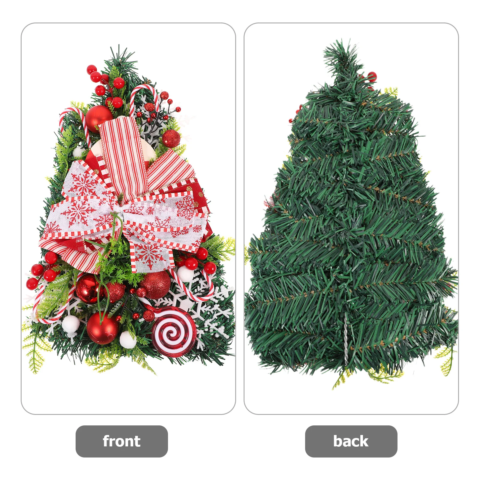 

Christmas Candy Upside Down Tree Pendant Xmas Decoration Hanging Ornament Door Window Decor Party Favor Christmas Decorations