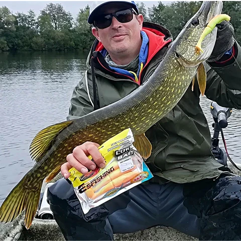 KESFISHING Easy Shiner силиконовые приманки для щуки — пример использования