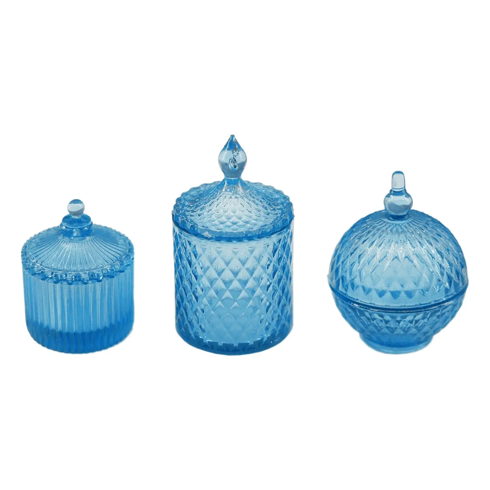 

3Pcs Miniature Candy Jars Bowls Dollhouse Glassware Miniatures 1: