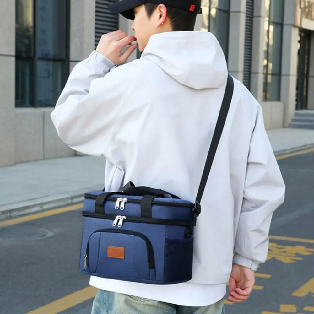 

Creative Ox Cloth Insulated Lunch Bag Solid Color Food Hand Bags Tote Square Bag Cartoon Animal Breast Milk Mommy Bag Women