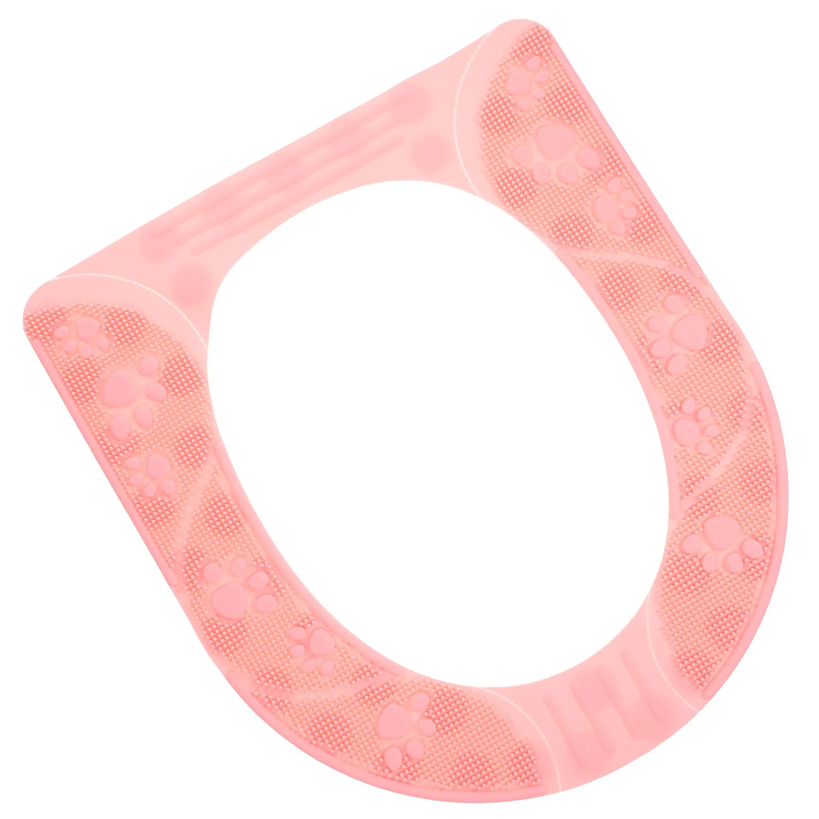 Silicone Toilet Seat Cushion Soft Thickened All Seasons Use Anti-Skid Raised Pad Washable Skin-Friendly Toilet Seat Cover
