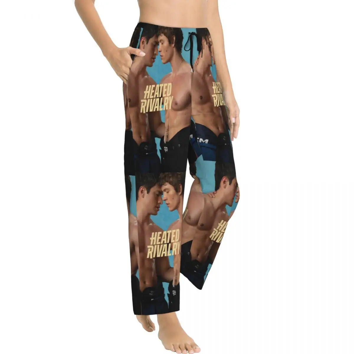 Women Pajama Pants Heated Rivalry Lounge Pants Loose-Fit Canadian TV Show Pj Bottoms Dorm