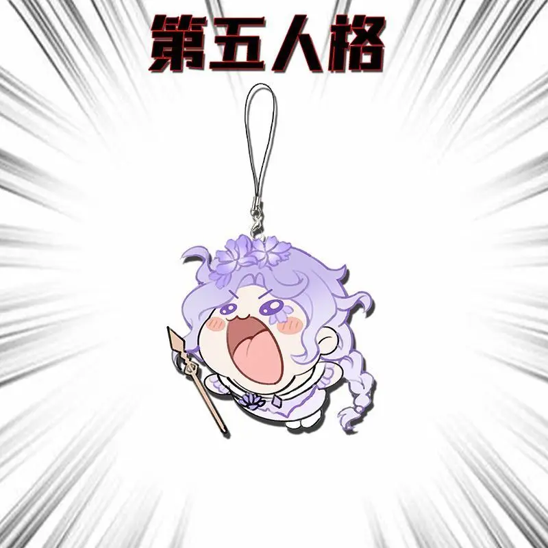 8 шт., аниме, забавная милая идентичность V Ezop Carl Luca Balsa, ремешок для мобильного телефона, цепочка для телефона, подвеска, акриловые брелки, подарки