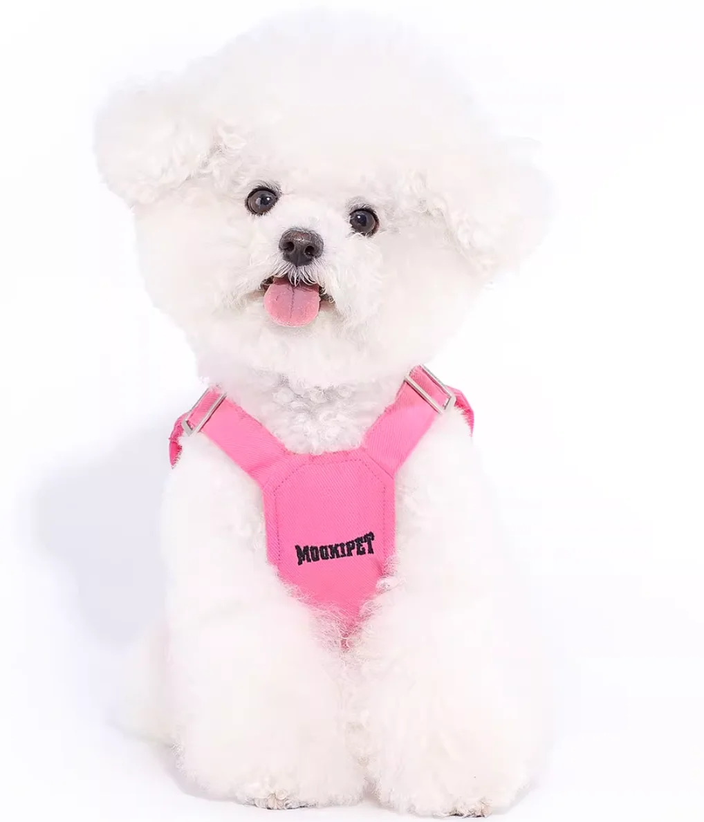 Mookipet-Pink Work Vest for Pets, Puppy Clothes, Small and Medium Dog, Chihuahua, French Bulldog, Summer Clothing, 2022