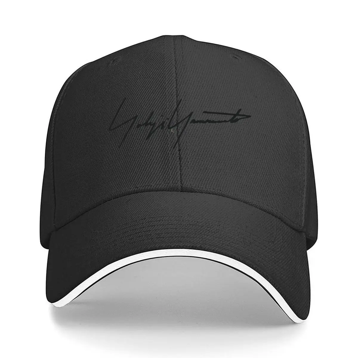 Handwritten Signature Script Text Sandwich Baseball Cap