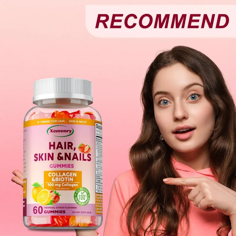 فيتامينات الشعر والجلد والأظافر - مضادة للأكسدة، تعزز نمو الشعر والأظافر القوية والبشرة الصحية