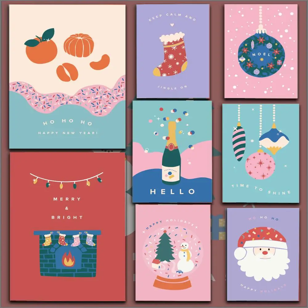 Christmas Cute Poster Durable HD PVC Wall Art - Waterproof Soundproof For Home Office Bar