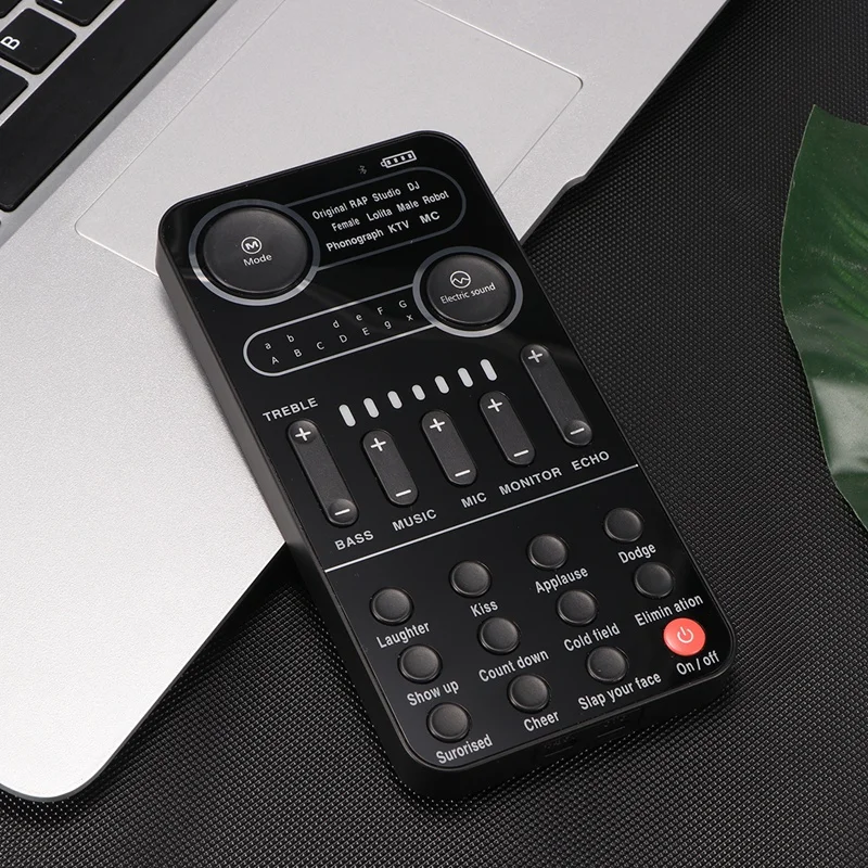 Universal Voice Changer Mini Sound Card Multiple Sound Effects Portable Live Broadcast Changing Card With Microphone