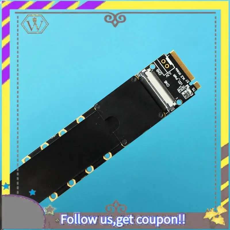 新しい M.2 Nvme から U.2 SSD 延長ケーブル FFC Sata 電源コード PCI-E 5.0 X4 U.2 SFF-8639 Nvme SSD カードから M.2 Nvme スロット