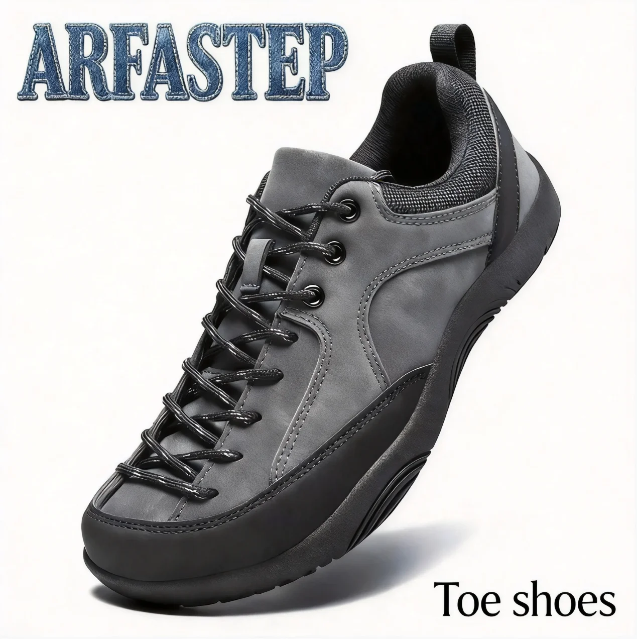 ARFASTEP New Wide-toe Men's Shoes Casual Soft Sole Wide-Toe Shoes Walking Sneakers Breathable Mesh Comfortable Barefoot Shoes