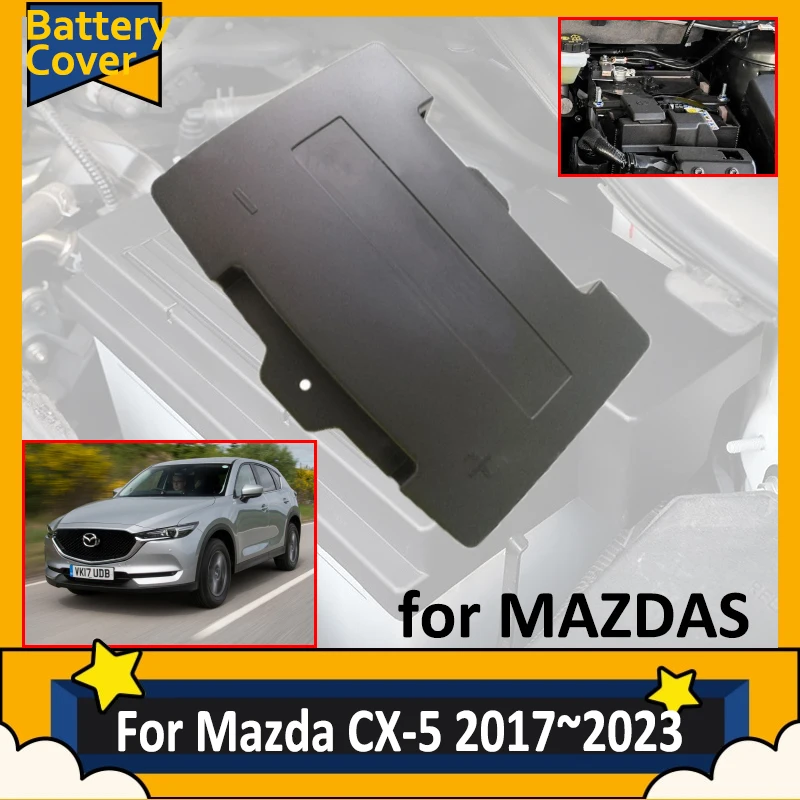 

Car Battery Covers For Mazda CX 5 CX5 MK2 KF 2017 2018 2019 2020 2021 2022 2023 Battery Cover Flame Retardant Engine Accessories