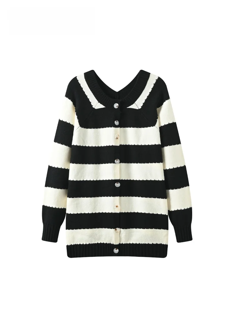 

Женский вязаный свитер больших размеров с V-образным вырезом и длинными рукавами, весенний, приталенный, в стиле пэчворк, для полных женщин