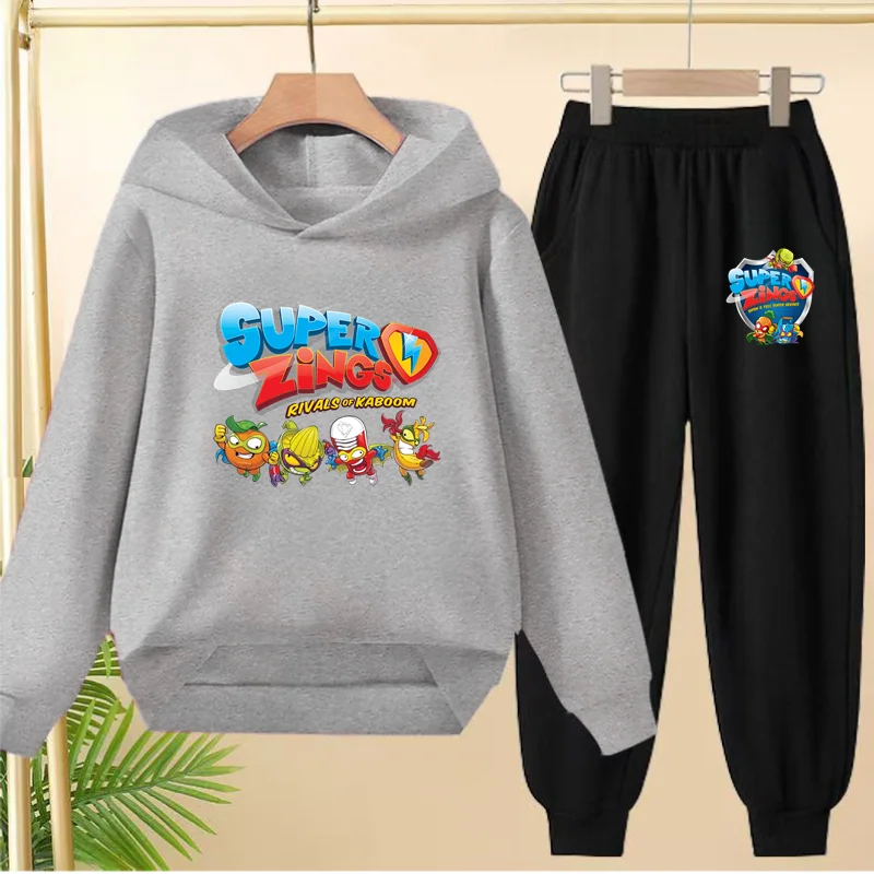 

2026 New Children's Wear Cartoon Anime Boys Girls Clothing Baby 3-12Year Top+Pants 2P Casual Sports Coat Jogging Fun Kawaii Set