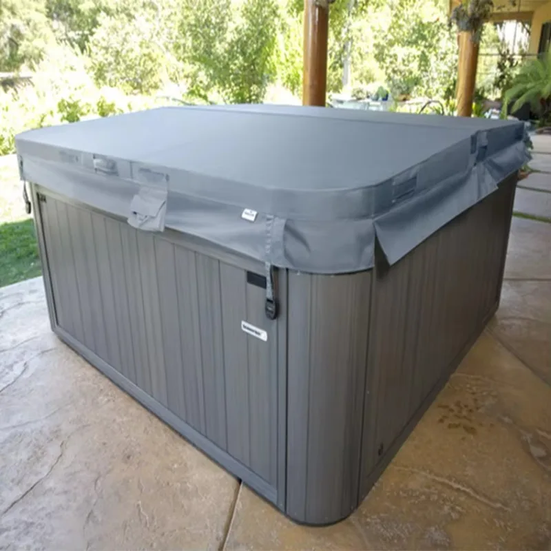 Outdoor Waterproof Rainproof Hot Tub Cover Round‑Top Fabric Spa Cover Protector for Outdoor Spa Bathtub