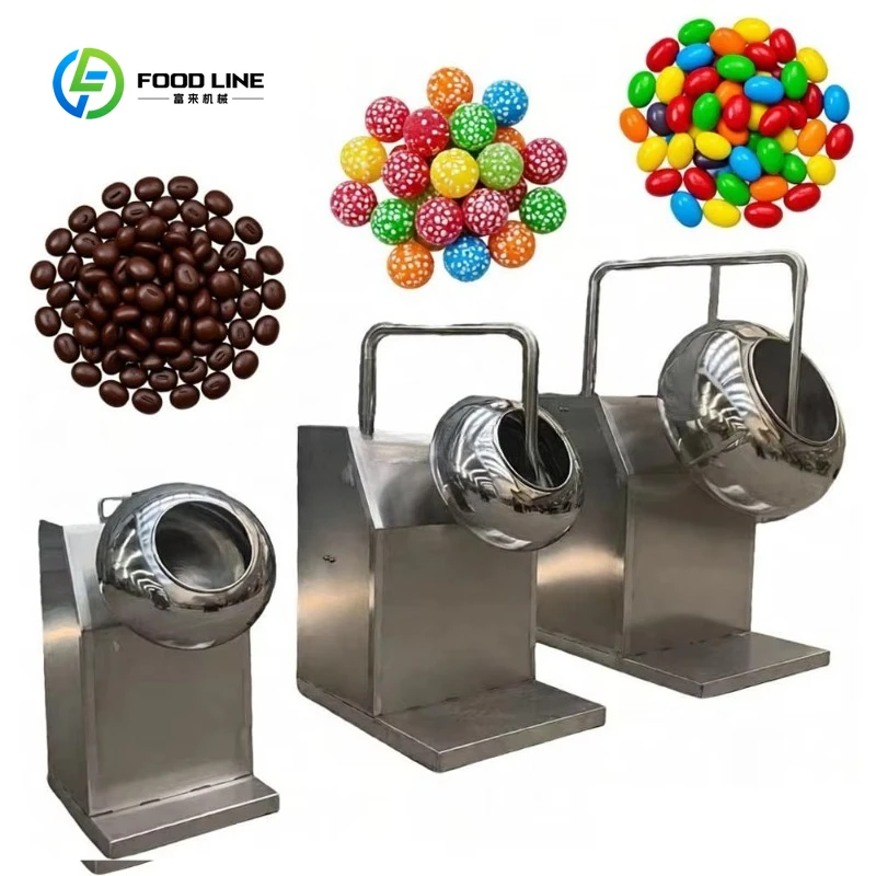 Customized Multi-function Chocolate Almonds Nuts Coating Machine Peanut Sugar Candy Coating Machine
