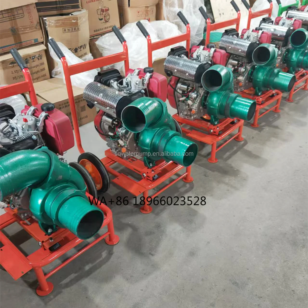 

195F Насос с воздушным охлаждением для орошения сельского хозяйства 6-дюймовый центробежный водяной насос