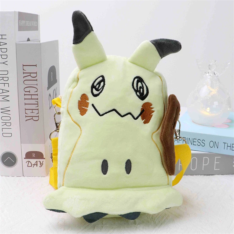 Pokemon Mimikyu Eevee Snorlax Charmander Plush Shoulder Bag Toys Kawaii Rowlet Lucario Kirby Coin Purse Soft Cute Peluche Doll